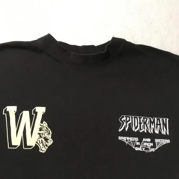 Darc Sport Wolves Spider-Man With Great Power Collection Black SMALL OVERSIZE. - Picture 8 of 9